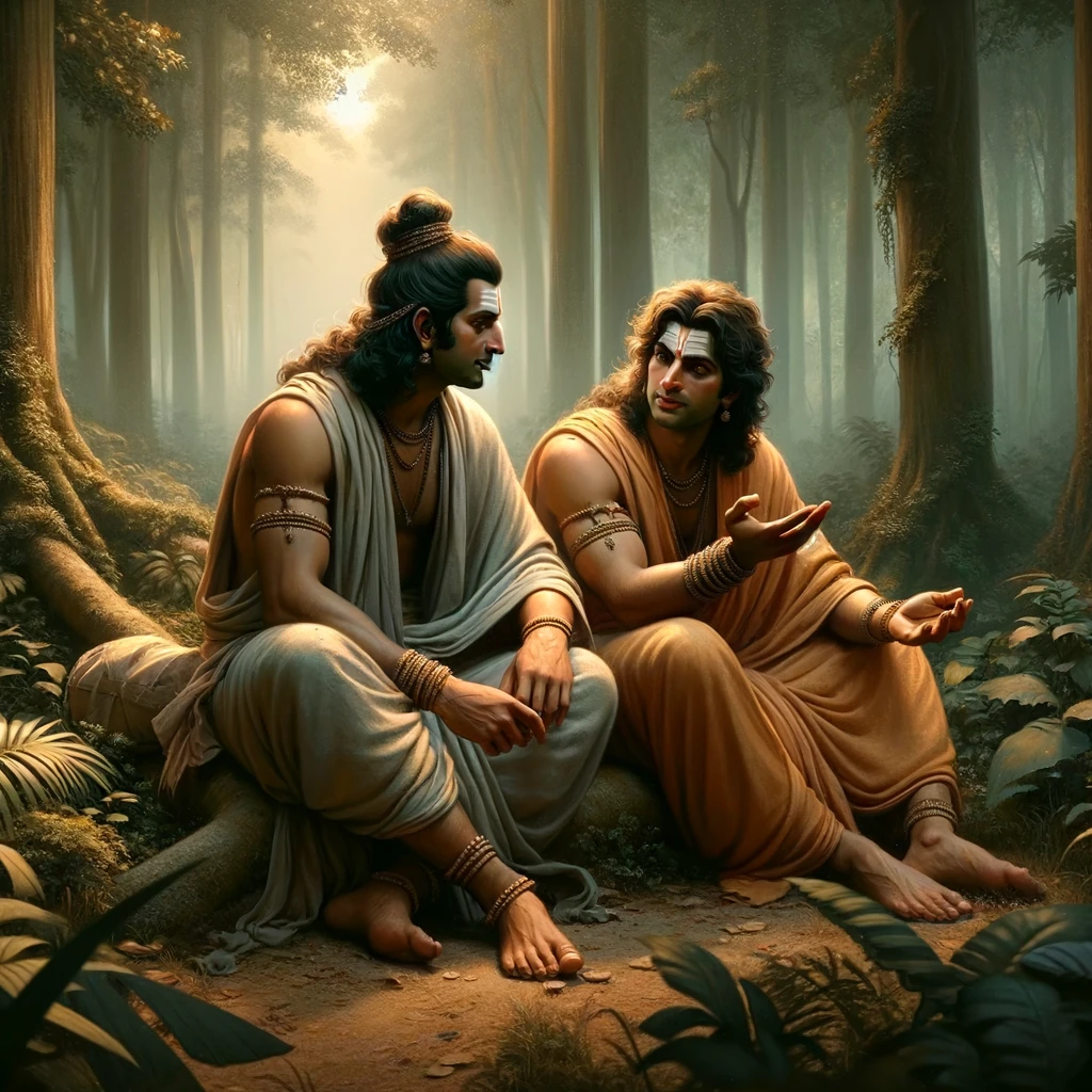 Rama Informs Lakshmana of Inauspicious Omens